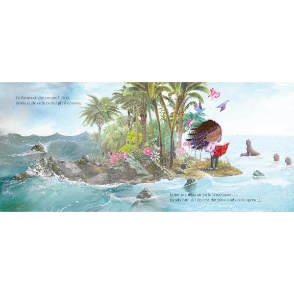 O poveste emo&539;ionant&259; &537;i sensibil&259; despre prietenie curaj &537;i magia c&259;r&539;ilor Mia se simte izolat&259; &537;i trist&259; de parc&259; ar tr&259;i pe o insul&259; îndep&259;rtat&259; departe de to&539;i ceilal&539;i dar totul se schimb&259; atunci când prime&537;te o carte misterioas&259; Citind-o insula ei începe s&259; prind&259; culoare &537;i via&539;&259; iar poduri invizibile se ridic&259; legând-o de 