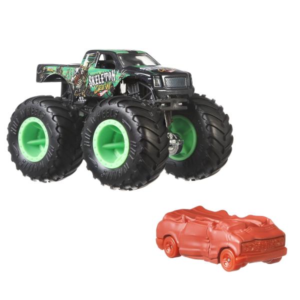 Asortimentul cu lansator de inamici de oras Hot Wheelsdispune de doi inamici preferati de copii tiranozaurul si rechinul sub forma de lansatoare grozave de masini vandute separat Atat lansatorul dinozaur Hot Wheels cat si lansatorul rechin Hot Wheels dispun de provocari grozave in care copiii trebuie sa lanseze masinile cu forta potrivita sau risca sa ramana blocati in falcile inamicului Copiii se pot juca si separat cu aceste jucarii compacte pentru super distractie la scara mai mica 