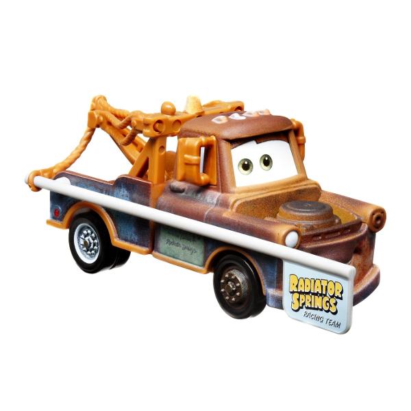 Acesta masinuta este realizata foarte in detaliu cu o culoare impecabila deci nu poate lipsi din colectia ta Joaca cu acest model ne ajuta sa retraim scenele favorite din filmul Cars de la Disney Pixar Masinuta este construita la o scara de 1 la 55 cu o dimensiune aproximativa de 9-10cm Este construita din metal si are si parti din plastic Intra in universul Cars3 o lume plina de aventuri automobilistice Acest pachet contine personajul Mater