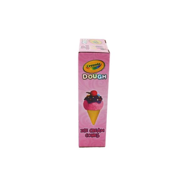 Transforma joaca intr-o aventura delicioasa cu setul Crayola Dough - Ice Cream Cones Acest set creativ contine tot ce are nevoie un mic cofetar pentru a modela inghetate colorate si haioase Cu 3 cutii de plastilina 2 oz fiecare o forma pentru inghetata pe bat un bat de inghetata 2 cornete si o unealta de modelare copiii pot crea deserturi imaginare in nenumarate feluri Ideal pentru micii artisti de la 3 ani in sus acest set incurajeaza joaca creativa si dezvoltarea abilitatilor 