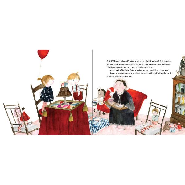 Somnul e mare rotund &537;i moale ca aluatul de cozonac Tr&259;ie&537;te &icirc;n lumea dintre Lun&259; &537;i Carul Mare al&259;turi de mama sa Odihna &Icirc;n general este bl&acirc;nd bun &537;i prietenos Ne &icirc;mbat&259; cu mirosul lui de tei &537;i verbin&259; ne susur&259; la ureche c&acirc;ntece de leag&259;n &537;i ne spune pove&537;ti Asta p&acirc;n&259; &icirc;n ZIUA &Icirc;N CARE&hellip; doi copii Alex &537;i Ana eroii pove&537;tii noastre &537;i-au 