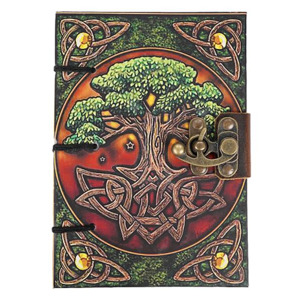 Jurnal Vintage dimensiune 175 x 125 cm coperti rigide hartie alba inchizatoare metalica