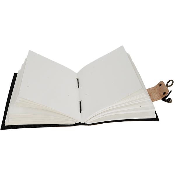 Jurnal Vintage dimensiune 175 x 125 cm coperti din piele naturala cusute manual hartie lucrata manual din bumbac inchizatoare metalica tip ancora