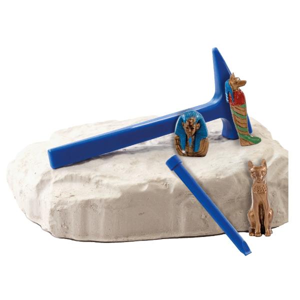 Set micul geolog excavari in Egipt Cu acest set fantastic de sapaturi vei putea dezgropa propriile artefacte egiptene si vei calatori inapoi in timp in Egiptul Antic Aceasta jucarie este perfecta pentru micii oameni de stiinta care adora jucariile educative si activitatile practice
