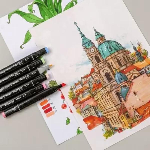 Descoper&259; libertatea creativ&259; cu acest set de 30 de markere art cu dou&259; capete perfecte pentru desen schi&539;are &537;i colorare Indiferent dac&259; e&537;ti artist profesionist elev sau pasionat de ilustra&539;ie aceste markere ofer&259; control versatilitate &537;i culori vibranteFiecare marker este dotat cu un cap&259;t lat ideal pentru acoperirea rapid&259; a suprafe&539;elor mari &537;i un cap&259;t sub&539;ire pentru detalii fine 