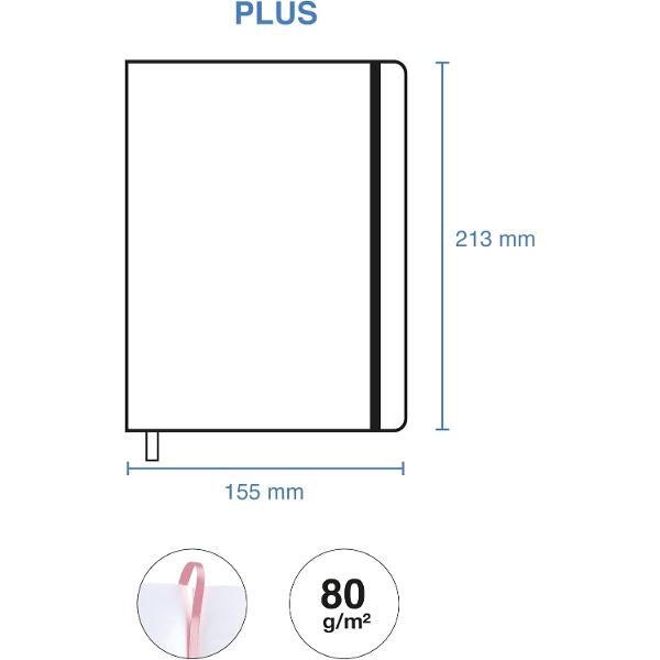 Agenda Miquelrius Plus 155x213 mm datata saptamanal Chester Pink CAT MR22678