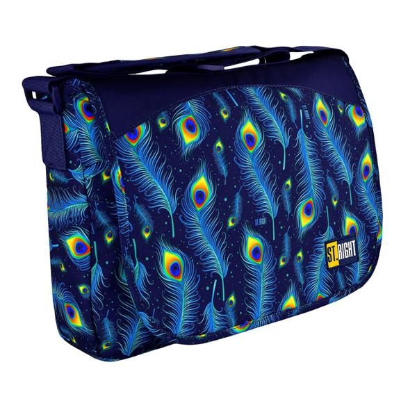 Geanta de umar StRight Peacock  Fermoare rezistente pentru acces usor Spatii interioare organizate ergonomic cu lacasuri speciale pentru accesorii de dimeniuni mici Design tineresc proaspat plin de culoare InchidereFermoartd stylewidth 