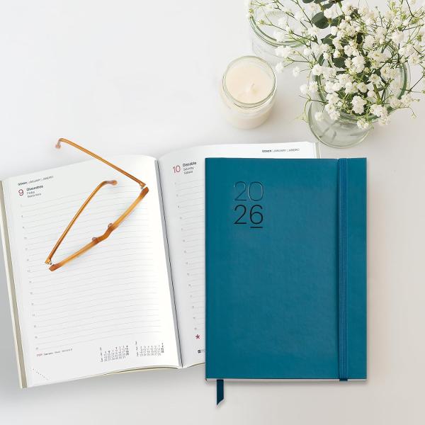 Agenda Miquelrius Plus 155x213 mm datata zilnic Luxor Blue MR22737