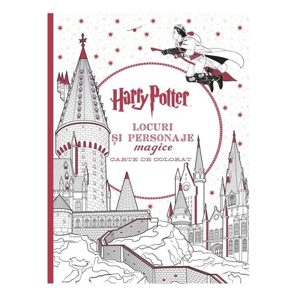 Coloreaz&259; universul Harry PotterExplora&539;i faimoasele locuri &537;i personaje din filmele Harry Potter prin magia culorilor De la Hogwarts &537;i Hogsmeade prin Aleea Tor aceast&259; carte de colorat v&259; poart&259; într-un tur in-teractiv al celor mai cunoscute locuri din lumea vr&259;jitorilor Ve&539;i descoperi desenate minu&539;ios cele mai îndr&259;gite personaje din filme dar &537;i cadre spectaculoase cum sunt splendidele holuri din Banca 