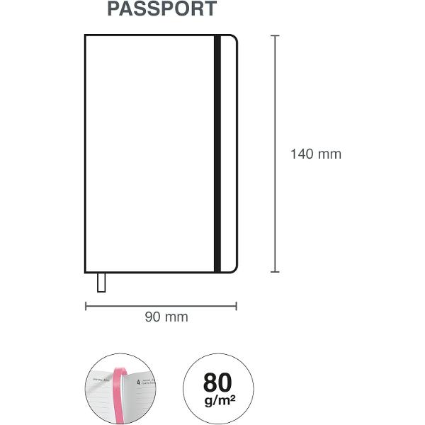 Agenda Miquelrius Passport 90x140 mm datata zilnic Colour Block Graphic MR31283