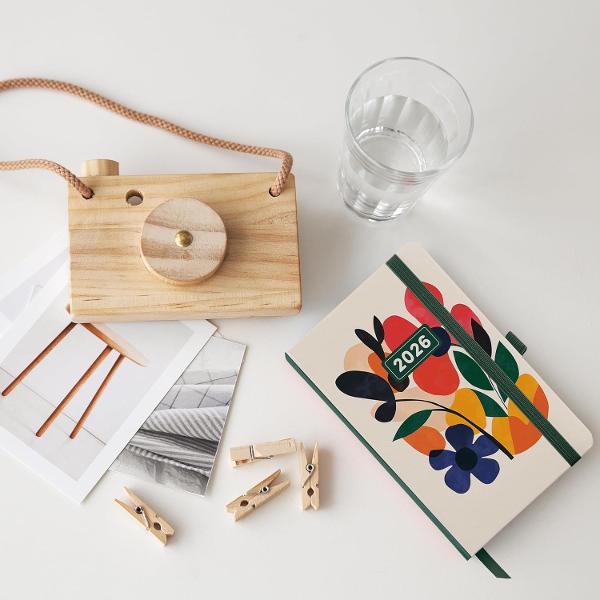 Agenda Miquelrius Passport 90x140 mm datata zilnic Mini Garden Natura MR31633