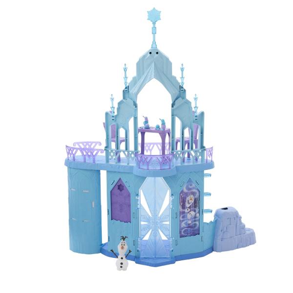 Descopera magia regatului de gheata cu setul Elsa&39s Frozen Ice Palace Acest palat stralucitor inspirat din povestea Disney Frozen le permite copiilor sa retraiasca momentele preferate alaturi de Elsa Anna si Olaf Cu peste 20 de accesorii si zona de joaca pe mai multe niveluri cei mici pot recrea scene de poveste sau inventa aventuri noi pline de farmec Palatul include lumini care se aprind pentru un efect magic si detalii fine care transforma joaca intr-o experienta de basm Perfect 