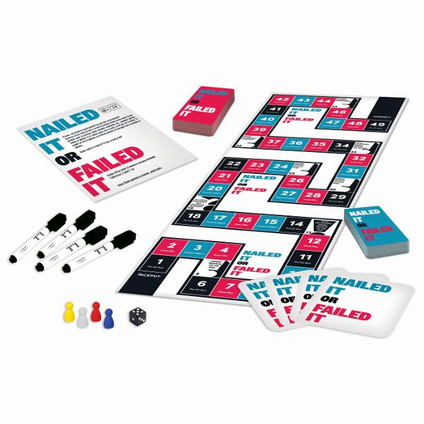 Jocul de societate Nailed it or Failed it este ideal pentru seri distractive cu prietenii petreceri sau chiar pentru o pauza amuzanta in familie Raspunde la intrebari absurde descopera cine te cunoaste cu adevarat si vezi cine reuseste sa iasa in evidenta cu cele mai neasteptate raspunsuri95049080Uneori castiga logica Alteori castiga imaginatia