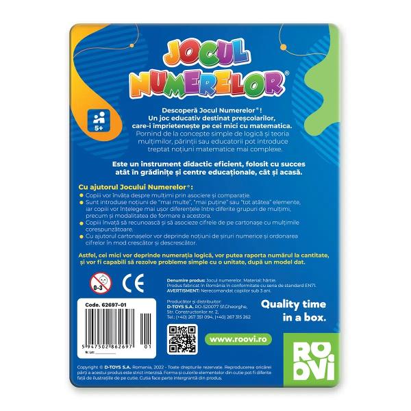 Jocul este cea mai simpl&259; &537;i eficient&259; form&259;&nbsp; prin care cei mici pot deprinde no&539;iuni elementare &537;i pot &icirc;nv&259;&539;a informa&539;ii captivante Jocul sub toate formele sale este o resurs&259; de nepre&539;uit &icirc;n dezvoltarea armonioas&259; a copiilor de toate v&acirc;rsteleIar Jocul Numerelor este unul dintre acele jocuri cu scop educativ care este &icirc;n acela&537;i timp amuzant &537;i interactiv &537;i las&259; 