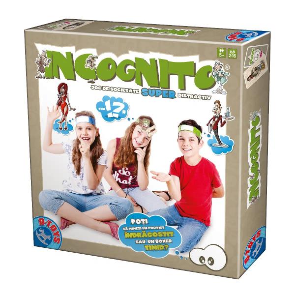 Oare cum po&539;i mima un pompier îndr&259;gostit Dar un brutar curajos Joac&259; Incognito &537;i descoper&259;-&539;i abilit&259;&539;ile de mim printr-un joc de societate interactiv &537;i super distractivJocul Incognito d&259; startul distrac&539;iei între prieteni sau în familie Este un prilej de bun&259; dispozi&539;ie &537;i o modalitate pl&259;cut&259; de a te conecta cu cei dragi Pentru petrecerile aniversare reuniunile de familie 