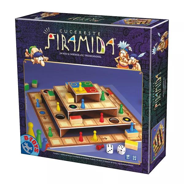 Vrei s&259; petreci mult timp de calitate cu copiii S&259; v&259; conecta&539;i &537;i s&259; v&259; distra&539;i împreun&259; Alege Cucere&537;te Piramida un joc de societate 3D care antreneaz&259; aten&539;ia &537;i  sus&539;ine spiritul de competi&539;ie al celor miciJocul Cucere&537;te Piramida se bazeaz&259; pe principiile &537;i regulile jocului Nu te sup&259;ra Frate Este o variant&259; 3D a acestuia foarte atractiv&259; &537;i 