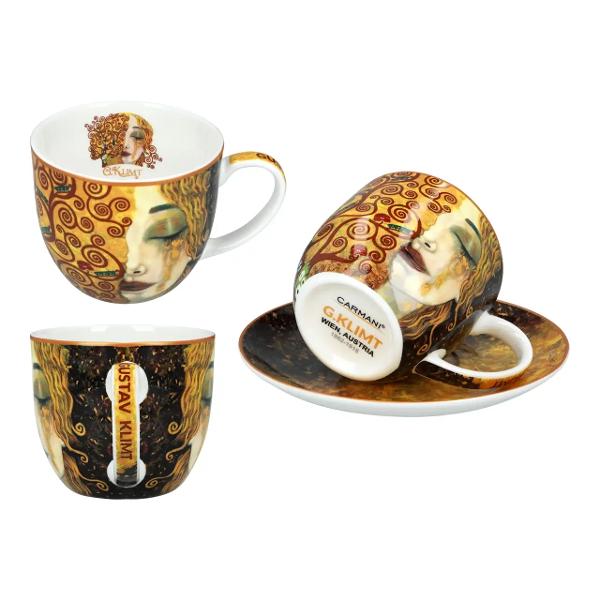 Transform&259; fiecare moment de cafea sau ceai &icirc;ntr-o mic&259; experien&539;&259; de art&259; &537;i rafinament cu acest set elegant de dou&259; ce&537;ti Decorate cu motive inspirate din &bdquo;Lacrimi de aur&rdquo; ce&537;tile eman&259; un aer sofisticat combin&acirc;nd utilitatea cu esteticastrong data-start415 