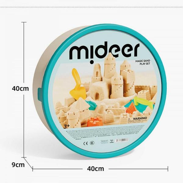 Nisip Kinetic Magic MiDeer - Set cu Forme de Modelaj 2 kg Nisip &537;i 25 Accesorii pentru Joac&259; Creativ&259;&nbsp;Transform&259; joaca copilului t&259;u &icirc;ntr-o experien&539;&259; educativ&259; &537;i distractiv&259; cu&nbsp;Setul Magic Sand MiDeer creat special pentru a stimula creativitatea &537;i dezvoltarea abilit&259;&539;ilor motrice fineAcest set con&539;ine&nbsp;2 kg de nisip kinetic 