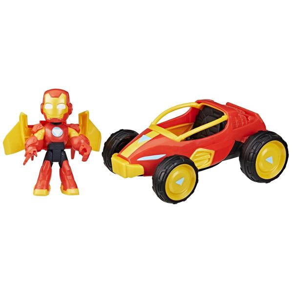 Alatura-te echipei Iron Man in cele mai noi aventuri cu aceste pachete de figurine si vehicule Iron Man si Minunatii sai Prieteni Imagineaza-ti ca te napustesti asupra situatiei pentru a salva ziua cu figurine vehicule si accesorii 2 in 1 figurina-vehicul Fiecare jucarie vehicul de 76 cm vine cu o figurina pozitionabila care se potriveste in interior Incurajeaza joaca imaginativa si de aventura pentru copiii cu varsta de 3 ani si peste cu aceste jucarii Marvel pentru baieti si fete Cauta 