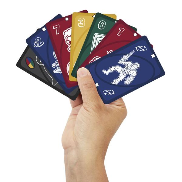 Fanii jucariilor si jocurilor minunate create de-a lungul anilor vor adora jocul de carti UNO Aniversar 80 de ani rubin rosu Cu un pachet cu grafica inspirata jucatorii incearca sa potriveasca culorile si numerele exact ca in jocul clasic Si cand ramane o ultima carte nu uitati sa strigati &bdquoUNO&rdquo Un cadou minunat pentru fanii jucariilor si iubitorilor de jocuri de carti cu varsta de 7 ani si peste Culorile si decoratiunile pot varia