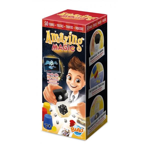 Pregateste-ti spectacolul de magie cu 50 de trucuri urmareste videoclipurile si invata in ritmul tau cu instructiuni pas cu pas Setul Miraculos include trucuri emblematice cum ar fi zarurile explozive si teleportareaInclude accesorii magice pentru mentalism prim-plan si trucuri cu cartiCoduri QR pentru a scana videoclipuri onlineDimensiuni 