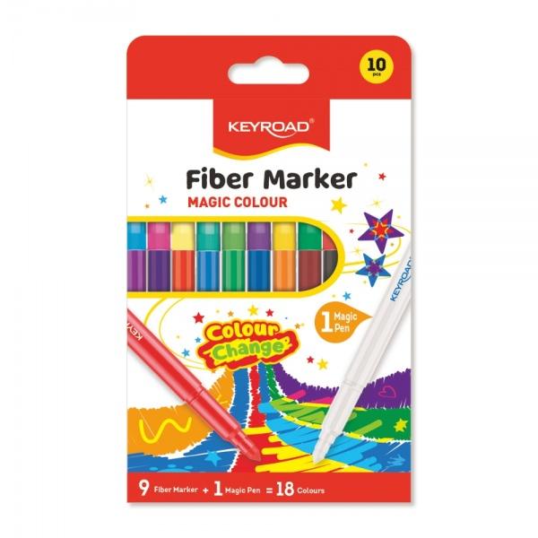 Carioci colorate Keyroad Color Change KR972227 9 carioci  1 magic pen din combinarea acestora rezulta 18 culori&nbsp;