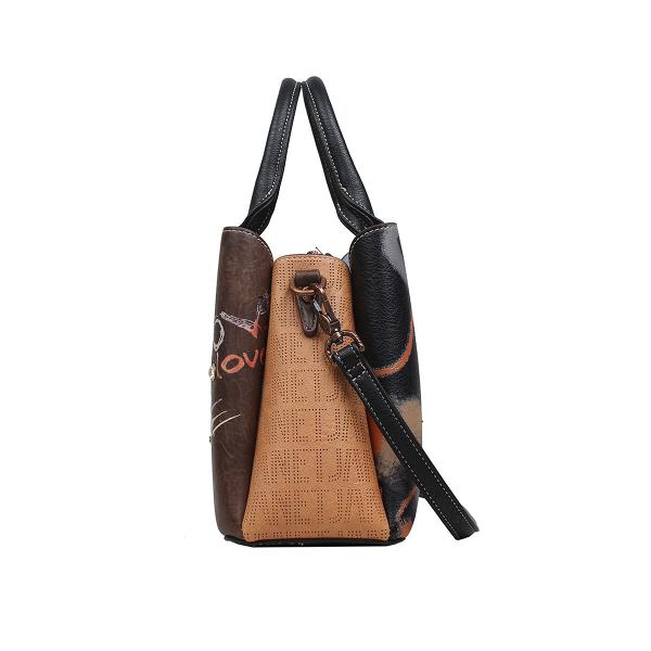 Geanta dama Janet Art Gallery 30x11x20 cm TV000149Material material textil si piele ecologica