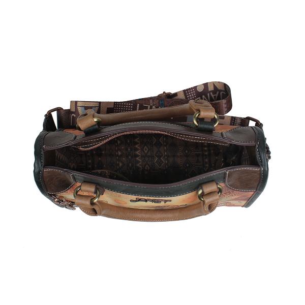 Geanta dama umar Janet 23x6x16 cm TV000131Material material textil si piele ecologica