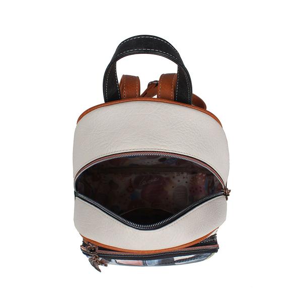 Geanta dama tip rucsac Janet 22x15x25 cm TV000106Material material textil si piele ecologica