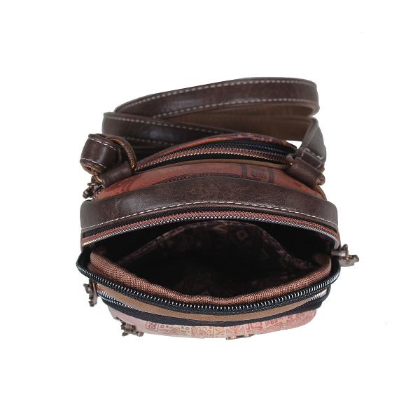 Geanta dama crossbody Janet Maya Journey 14x5x21 cm TV00066Material material textil si piele ecologica