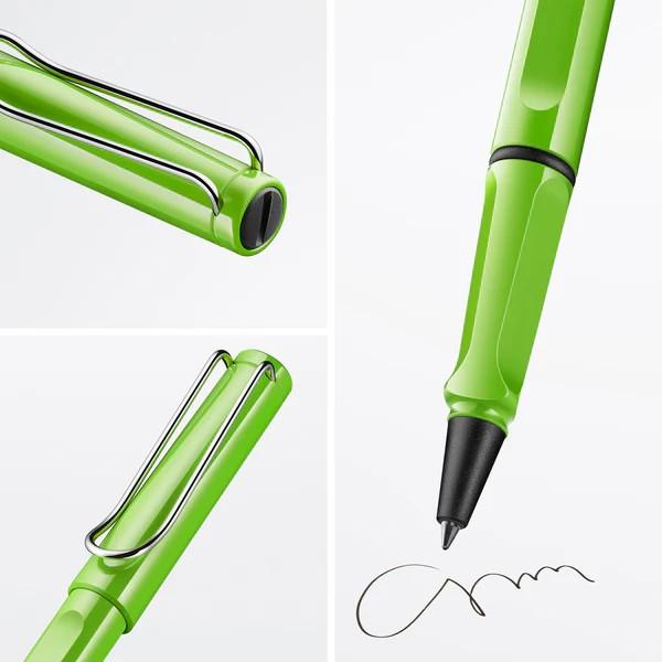 O multitudine de culori atractive design atemporal si ergonomie perfecta Acestea sunt doar cateva dintre motivele pentru care rollerul Lamy safari este unul dintre cele mai populare instrumente de scris din intreaga lumeDetalii roller Lamy safari green plastic rezistent finisaj shiny green  clip metalic  grip ergonomic  rezerva roller Lamy M63 blueCuloare green