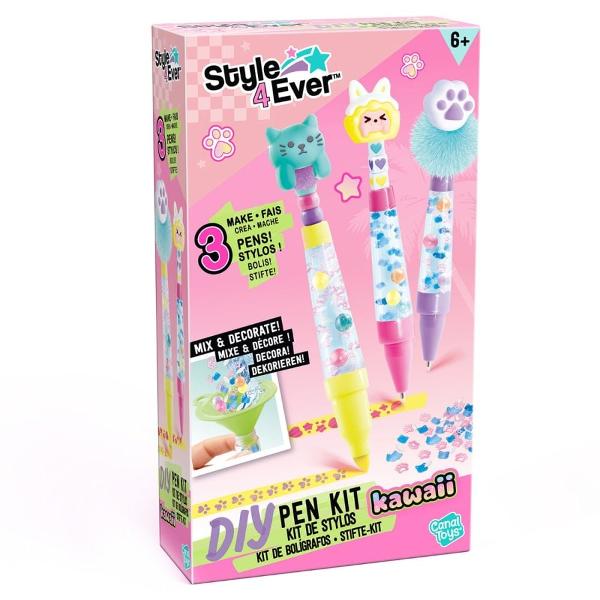 Transforma joaca intr-o experienta delicioasa si creativa cu acest set Style4Ever Yummy Creeaza si decoreaza 3 pixuri unice folosind o gama de elemente decorative colorate si adorabile care le transforma in accesorii originale si pline de stilProcesul de decorare este simplu si distractiv perfect pentru dezvoltarea imaginatiei motricitatii fine si creativitatii Fiecare copil isi poate personaliza pixurile dupa gust pentru a obtine accesorii care reflecta stilul sau 