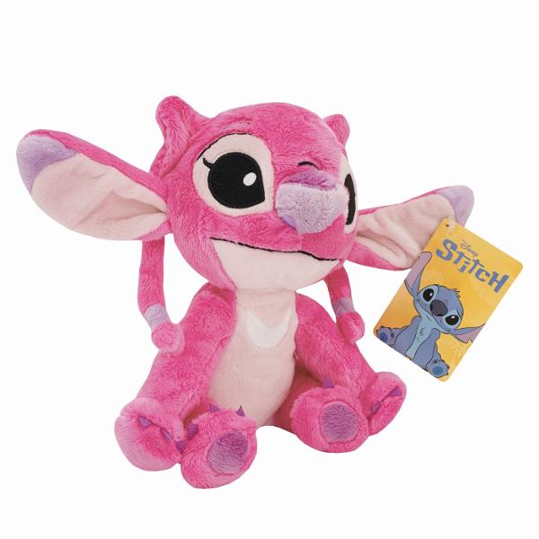 Plus Disney Stitch roz 25 cm este o jucarie adorabila si extrem de pufoasa inspirata din indragitul personajului din universul Lilo si Stitch Realizat din materiale moi si placute la atingere acest plus are un design expresiv cu ochi mari brodati si detalii atent finisate care redau farmecul personajului intr-o varianta simpatica de culoare roz Dimensiunea de 25 cm il face ideal atat pentru imbratisari cat si pentru decorarea camerei copilului sau pentru a fi luat in calatorii Este 