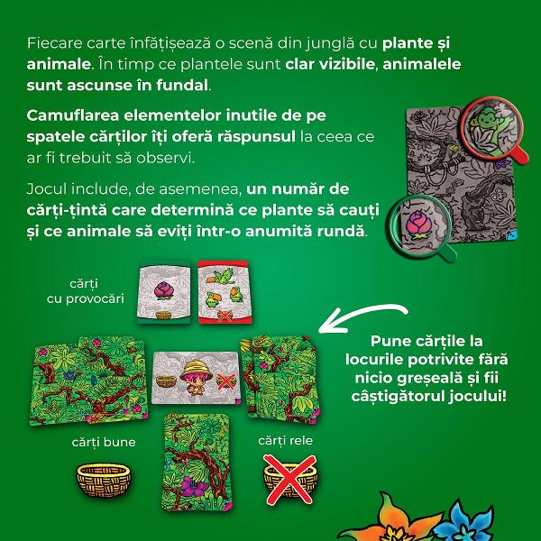 E&537;ti curios &537;i dornic de aventur&259; Descoper&259; S&259; explor&259;m jungla un joc interactiv &537;i super distractiv care te poart&259; direct &icirc;n inima jungleiPrive&537;te cu aten&539;ie c&259;r&539;ile &537;i colecteaz&259;-le doar pe cele potrivite&hellip; Pentru c&259; &icirc;n jocul&nbsp;S&259; explor&259;m jungla&nbsp;micile detalii sunt cele care chiar fac diferen&539;aFiecare juc&259;tor are la 