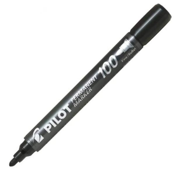 Marker permanent Pilot 100 v&acirc;rf rotund 10 mm&nbsp;Noul marker permanent Pilot 100 are toate calit&259;&355;ile unui profesionist pe care &icirc;l vrei l&acirc;ng&259; tine &icirc;n fiecarezi seriozitate eficien&355;&259; &351;i gata oric&acirc;nd pentru provoc&259;ri&nbsp;Misiunea acestuia Scrie pe orice suprafa&355;&259; lemn metal plastic peste 
