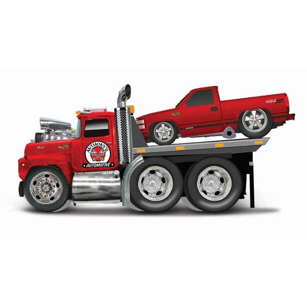 Produsul se vinde individual si nu se poate alege un anumit modelPachetul contine 1 x&nbsp;set camion si masinuta scara 164NotaAcest produs este disponibil in mai multe modeleProdusul se vinde individualLivrarea modelului se va realiza in mod aleatorNu se poate alege un anumit modelSet Muscle 