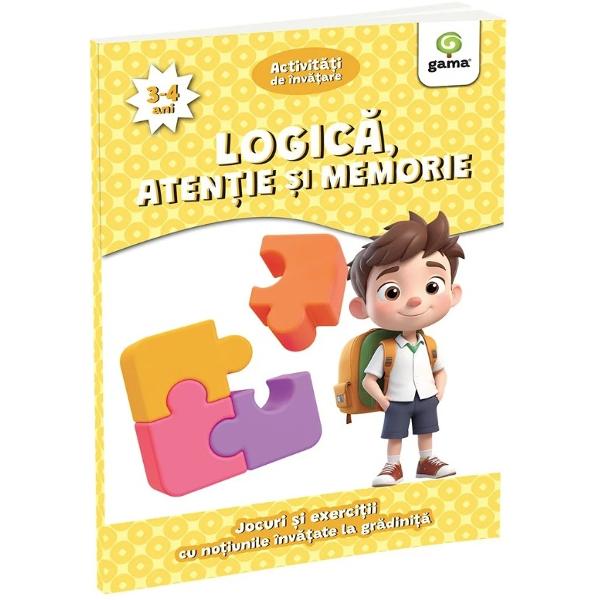 Logica atentie si memorieAcest caiet face parte din colec&539;ia &bdquo;Activit&259;&539;i de zi cu zi&rdquo; care urm&259;re&537;te dezvoltarea copilului de-a lungul &bdquo;copil&259;riei mijlocii&rdquo; &icirc;n perioada dintre 3 &537;i 6 ani&Icirc;n aceast&259; etap&259; a evolu&539;iei sale jocul trebuie s&259; fie activitatea principal&259; &ndash; iar activit&259;&539;ile propuse nu se abat de la acest 
