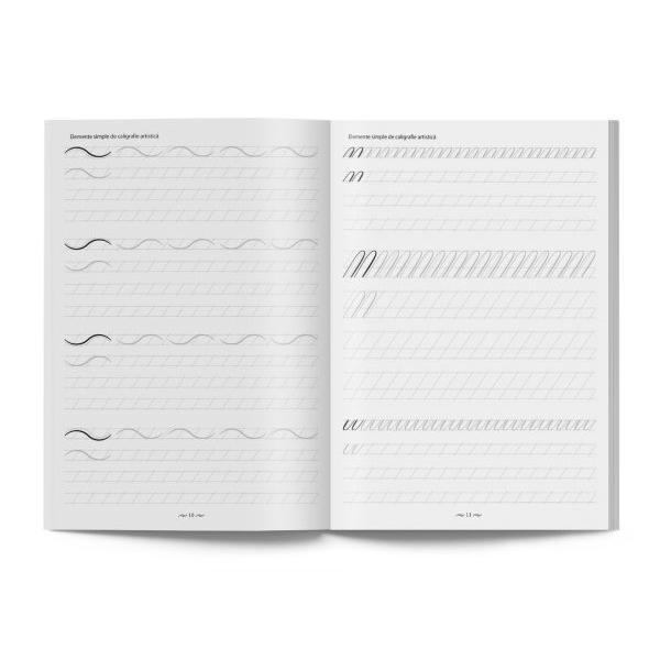 Caiet de caligrafie artistic&259; A4 &ndash; 36 pagini pentru scriere elegant&259; &537;i creativitateCaietul de caligrafie artistic&259; este conceput special pentru exersarea scrisului frumos &537;i dezvoltarea creativit&259;&539;ii fiind potrivit at&acirc;t pentru &icirc;ncep&259;tori c&acirc;t &537;i pentru pasiona&539;ii de scriere artistic&259; Structura sa clar&259; &537;i 