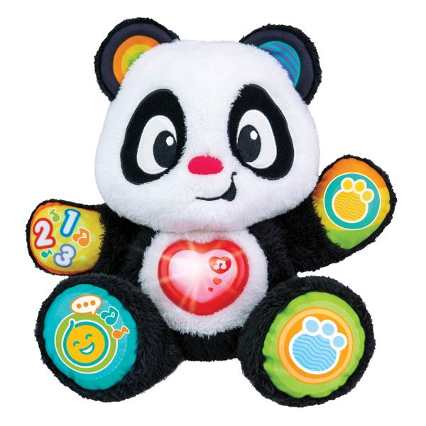 Amicul Panda moale si dragalas este o jucarie interactiva si educativa perfecta pentru copiii cu varsta incepand de la 6 luni si mai mari Acesta aduce o experienta captivanta de invatare prin activitati distractive si diverse functionalitati care stimuleaza dezvoltarea timpurie a copiilor Panda moale este conceput sa fie un companion placut si util in procesul de dezvoltare al micutilor Cu parti ale corpului numere litere si fraze distractive jucaria ofera oportunitati multiple de 