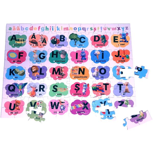 Personajele TraLaLa canalul num&259;rul 1 de YouTube din Rom&acirc;nia te ajut&259; s&259; &icirc;nve&539;i alfabetulUn puzzle de 100 de piese care stimuleaz&259; g&acirc;ndirea logic&259; a copilului t&259;u &icirc;i antreneaz&259; r&259;bdarea &537;i are &icirc;n acela&537;i timp o valoare educativ&259;Piesele mari se &icirc;mbin&259; cu u&537;urin&539;&259; iar la final copilul poate exersa recunoa&537;terea literelor mari &537;i mici de tipar 