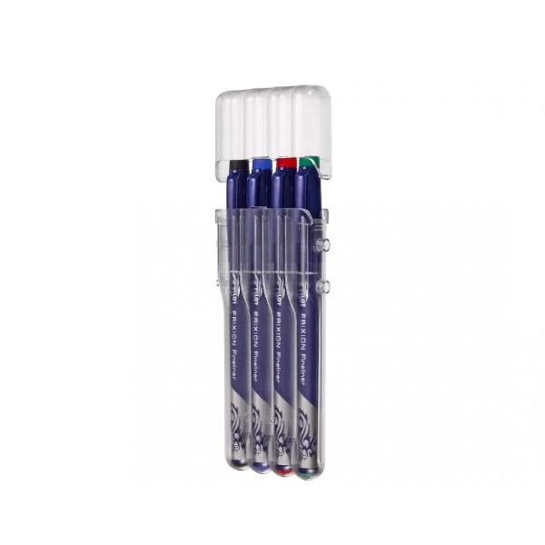 Set Evolutive Fineliner Pilot Frixion albastru negru rosu verde Pilot prezinta un nou suport inovator pentru instrumentele de scris din familia Pilot FriXion Un sistem inteligent de suport pentru instrumente de scris care poate deveni un organizator fantastic pentru biroul de acasa sau de la serviciu Suportul este compatibil cu majoritatea rollerelor din familia Pilot FriXion Fineliner Pilot Frixion 045 mm Pastreaza ce-i mai bun sterge restul Scrie sterge rescrie Cu finelinerul 