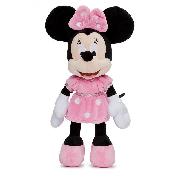 Stim ca primul cel mai bun prieten al celui mic este jucaria de plus cea alaturi de care descopera lumea si doarme linistit noaptea Minnie Mouse este prietena lui Mickey Mouse Are o personalitate placuta si este recunoscuta pentru colectia ei de funde mari de diferite culori pe care le pune pe cap Aceasta jucarie de plus este fabricata dintr-un material de calitate rezistent si in conformitate cu cerintele de calitate Disney Dimensiunea ei este de 35 de centimetri