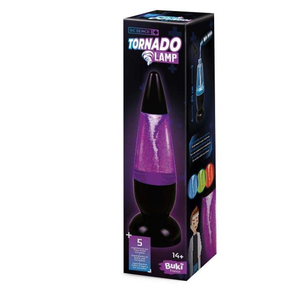 Lampa decorativa cu inaltimea de 24 cm potrivita pentru dormitorAdaugati apa si sclipici pentru efecte deosebiteLampa are un bec LED care isi schimba culoarea si reproduce o tornada submarinaDescoperiti alte 5 experimente surpriza legate de apaContine 1 lampa sclipici brosura cu instructiuni ilustrate 1 adaptor pentru priza UE 1 tub pentru vartejDimensiunile cutiei 17 x 17 x 257 cmVarsta recomandata 14 aniBaterii 