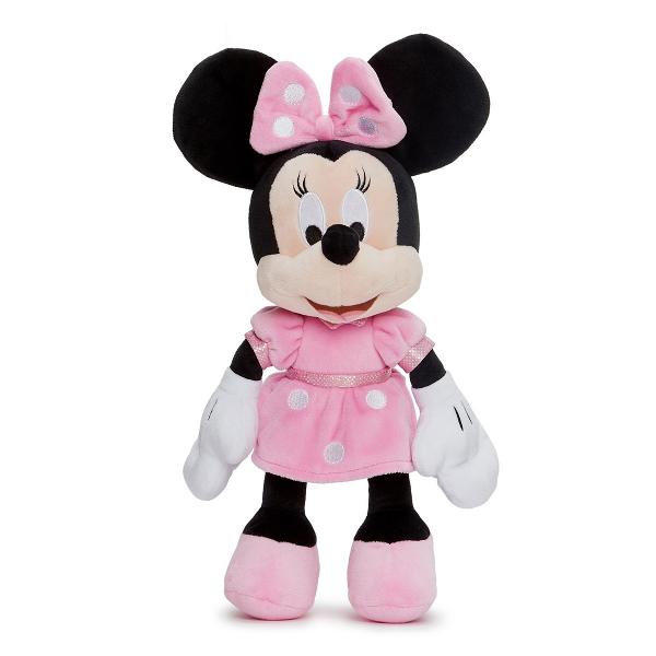 Stim ca primul cel mai bun prieten al celui mic este jucaria de plus cea alaturi de care descopera lumea si doarme linistit noaptea Minnie Mouse este prietena lui Mickey Mouse Are o personalitate placuta si este recunoscuta pentru colectia ei de funde mari de diferite culori pe care le pune pe cap Aceasta jucarie de plus este fabricata dintr-un material de calitate rezistent si in conformitate cu cerintele de calitate Disney Dimensiunea ei este de 25 de centimetri