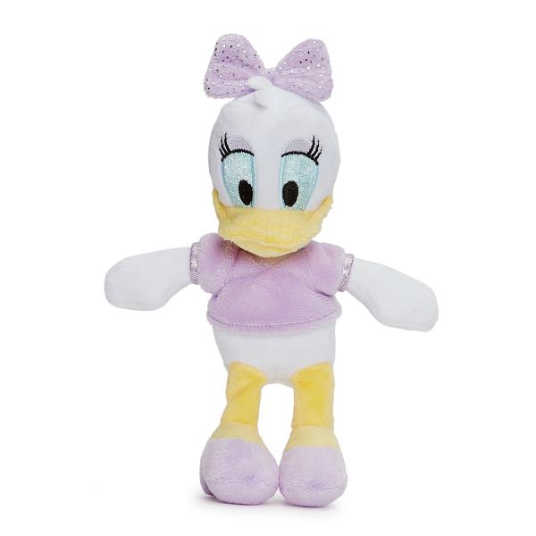 Daisy Duck este prietena lui Donald Duck Este o ratusca alba cu gene mari si penele din coada indoite pentru a sugera o fusta De obicei poarta o funda pe cap Are o simpatie puternica pentru Donald desi este adesea caracterizata ca fiind mai sofisticata decat el Acesta jucarie de plus este fabricata dintr-un material de calitate rezistent si in conformitate cu cerintele de calitate Disney Dimensiunea ei este de 20 de centimetri