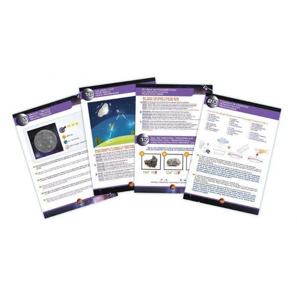 Acest telescop vine cu o list&259; de instruc&539;iuni cu 30 de activit&259;&539;i pentru a-i ajuta pe copii s&259; descopere cerul &icirc;nstelat planetele &537;i peisajul selenarAccesorii incluse obiectiv de 6x25 mm lentil&259; Barlow 23X o hart&259; cu cerul pentru a-I ajuta pe copii s&259; se ghidezeCaracteristicidiametrul lentilei de 50 mm2 oculare care se pot schimba unul de 20 mm &537;i unul de 4 