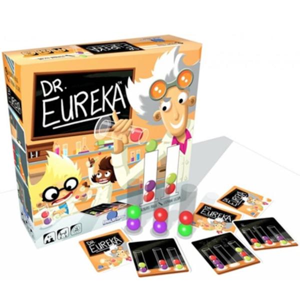 Nebunie in laborator Genialul Dr Eureka are experimente importante de finalizat si are nevoie de ajutorul tau Trebuie sa&nbsp; rezolvi formulele sale stiintifice prin amestecarea moleculelor din fiecare eprubeta fara sa le atingi cu mainile&nbsp; goale Aranjeaza-le primul in ordinea corecta corespunzatoare fiecarei formule&nbsp; in parte si vei demonstra ca esti cel mai bun asistent al vestitului savantDr Eureka este un joc dinamic si atractiv pentru toata familia ce 