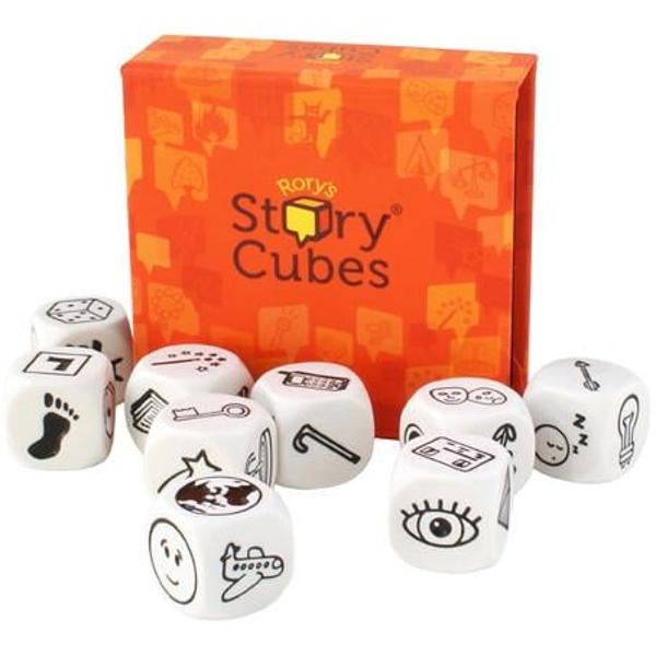 Seria de jocuri Story Cubes te va ajuta sa-ti descoperi si sa-ti dezvolti aripile imaginatiei Imbraca haina Povestitorului si transforma simplele imagini de pe niste zaruri in fascinante istorisiri&nbsp;Cum se joacaEste usor Tot ce trebuie sa faci este sa dai cu cele 9 zaruri sa te uiti la imagini si sa creezi o poveste Incepe cu A fost odata si spune o poveste care sa lege toate cele 9 imagini de pe fata superioara a zarurilor Incepe cu prima 
