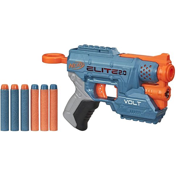 Pregateste-te pentru lupta cu blasterele Nerf Elite 20 care dispun de capabilitati de personalizare incorporate astfel incat sa le poti face upgrade si sa profite de avantajul competitiilor Nerf Construiti-va stocul de blaster-uri Nerf Elite 20 pentru a va optimiza strategia de joc si pentru a aduce performanta tactica si flexibilitate in fiecare misiune si lupta Blasterul Nerf Elite 20 Volt SD-1 este echipat cu 2 sine tactice astfel incat sa il puteti personaliza cu accesorii Nerf pentru 