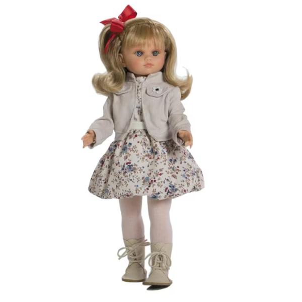 Papusa Ana cu jacheta de blana 40 cm Berbesa din Pastic cu articulatii flexibile